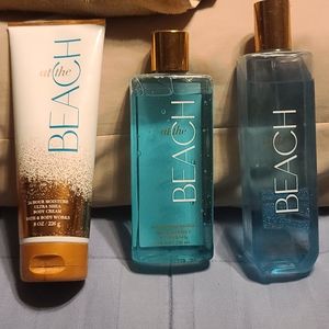 "At the Beach" Bath and Body works 3 pc set